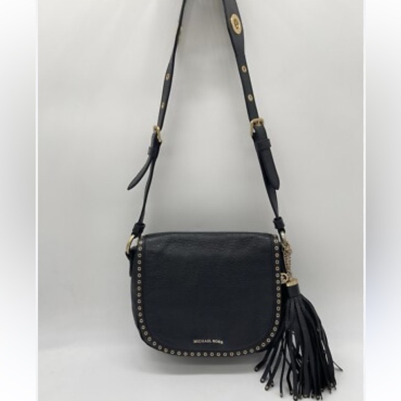 Michael Kors Brooklyn Leather Satchel Grommet 2-Way Bag - Picture 2 of 12